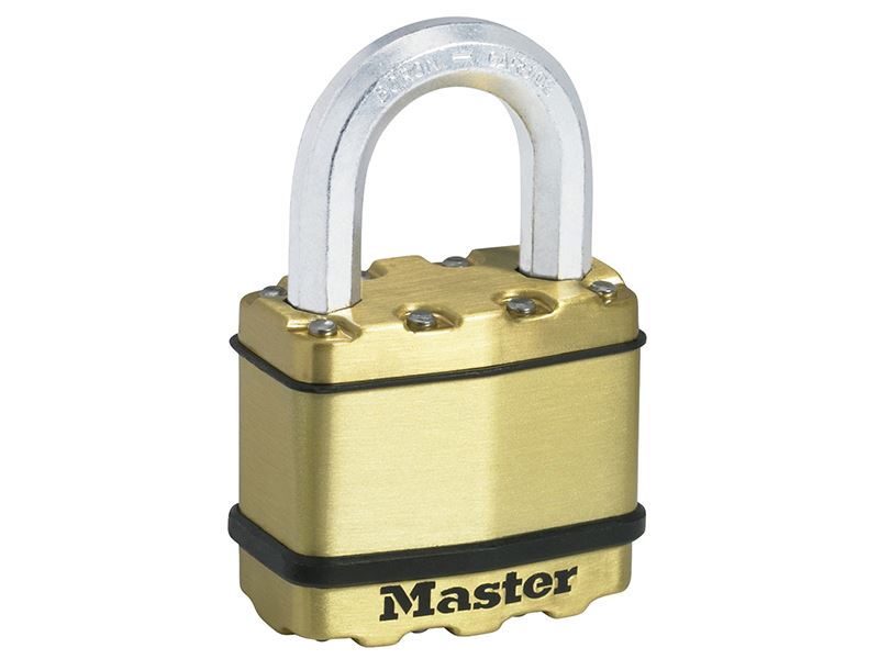 Master Lock Excell™ Brass Finish 50mm Padlock 4-Pin Master Lock - Dynamic Drive