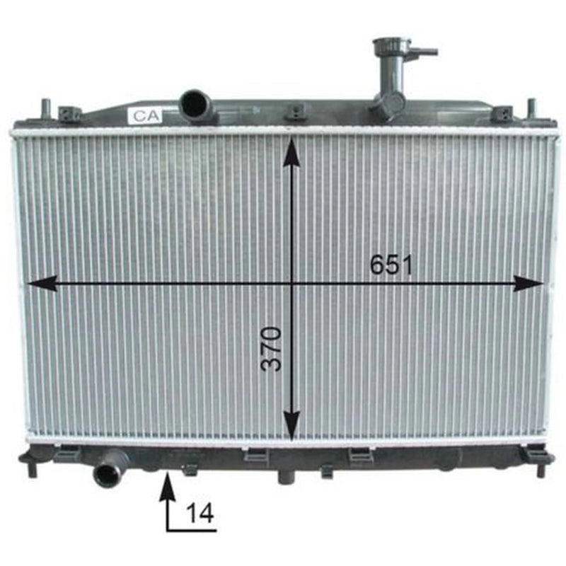Mahle Engine Radiator fits Hyundai Accent III 2005-2010 1.4 1.6