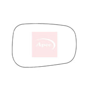 Apec Exterior Wing Mirror Glass Left fits Ford Fiesta V 2001-2008