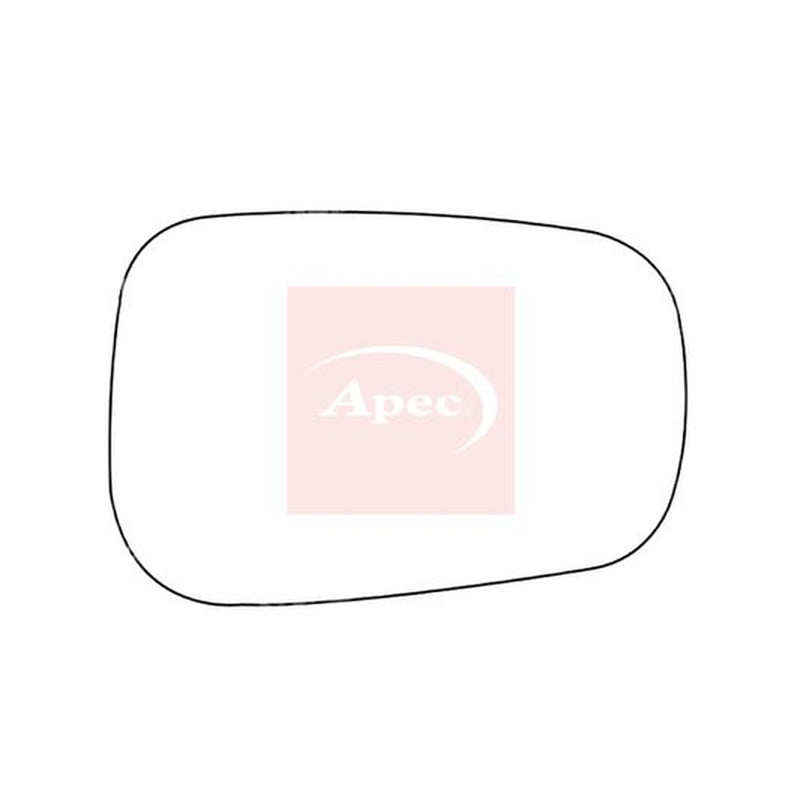 Apec Exterior Wing Mirror Glass Left fits Ford Fiesta V 2001-2008