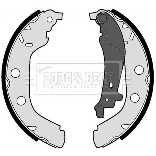 Borg & Beck Brake Shoe Set Axle Kit BBS6255