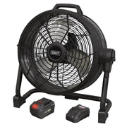 Sealey 2-in-1 Cordless/Corded 16" High Velocity Drum Fan 20V SV20 Series Kit Sealey - Dynamic Drive