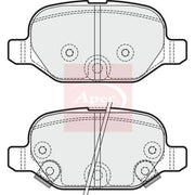 Apec Rear Brake Pad Set PAD1873