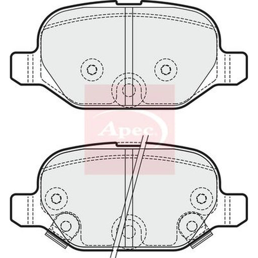 Apec Rear Brake Pad Set PAD1873