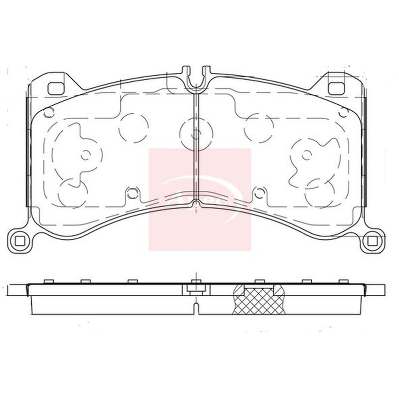 Apec Front Brake Pad Set fits Audi E-Tron 2020-2023