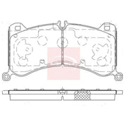 Apec Front Brake Pad Set PAD2429