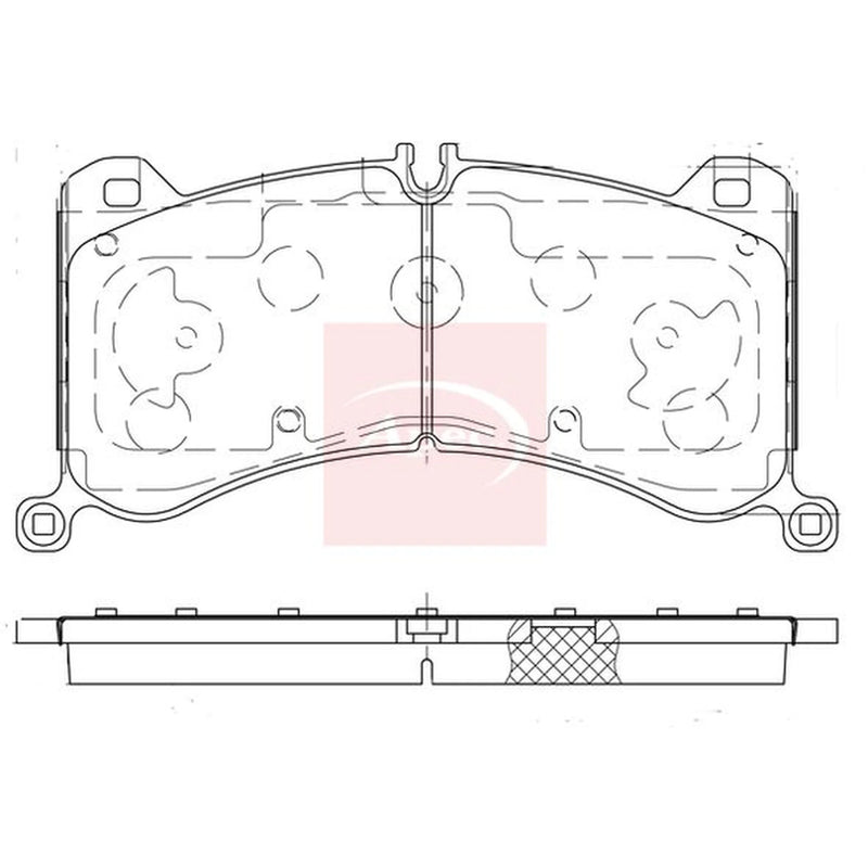 Apec Front Brake Pad Set PAD2429