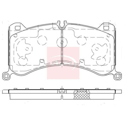 Apec Front Brake Pad Set fits Audi E-Tron 2020-2023