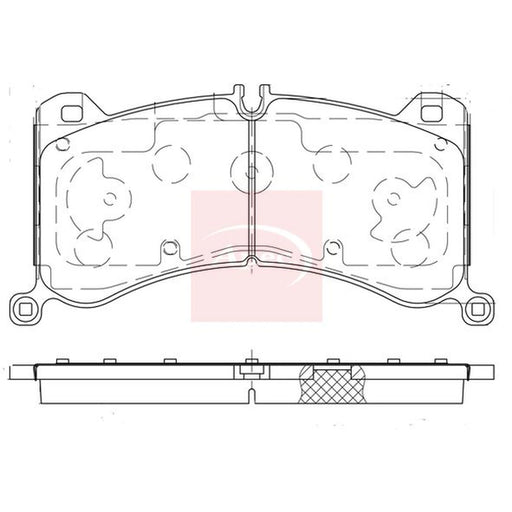 Apec Front Brake Pad Set PAD2429
