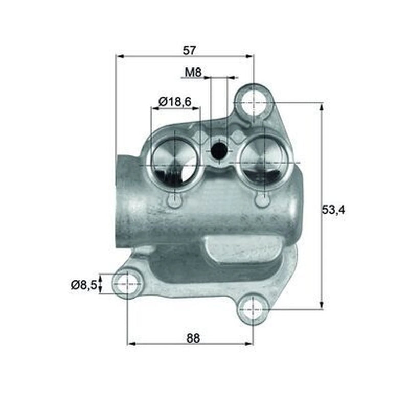 Mahle Oil Cooling Thermostat fits BMW X5 2006-2010 4.8
