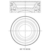 Mahle Piston Cylinder Bore = 102mm 007 PI 00165 000