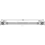 Borg & Beck Brake Hydraulic Hose Line inner BBH7107