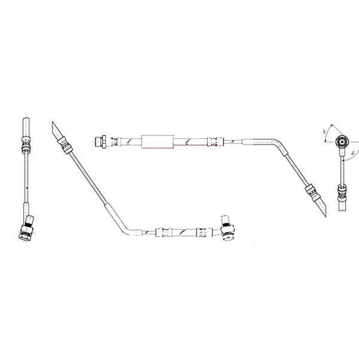 Apec Brake Hydraulic Hose Line Rear Left HOS4532