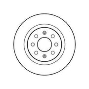 Abtex 2 x Solid Rear Brake Discs BD1388S-x2
