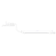 Juratek Brake Hydraulic Hose Line Rear fits Hyundai I20 I 2008-2015