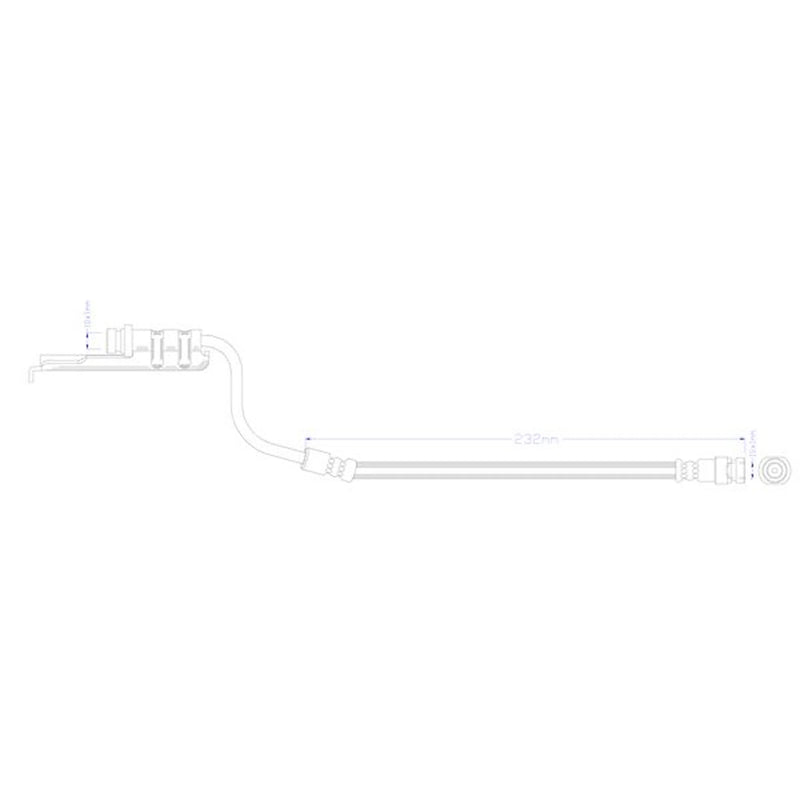 Juratek Brake Hydraulic Hose Line Rear fits Hyundai I20 I 2008-2015