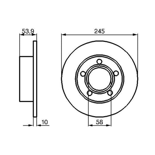 Bosch Rear Brake Discs & Pads fits Audi A6 C5 1997-2005 1.8 2.4 2.5 2.7 2.8