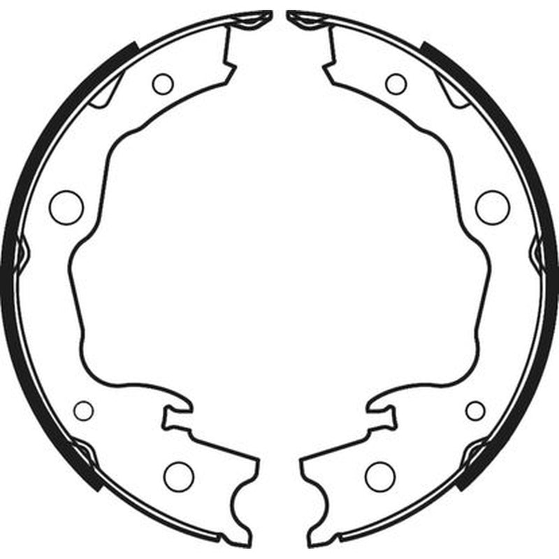 Abtex Brake Shoe Set Axle Kit fits Nissan Cube 2009-2010 1.5 1.6
