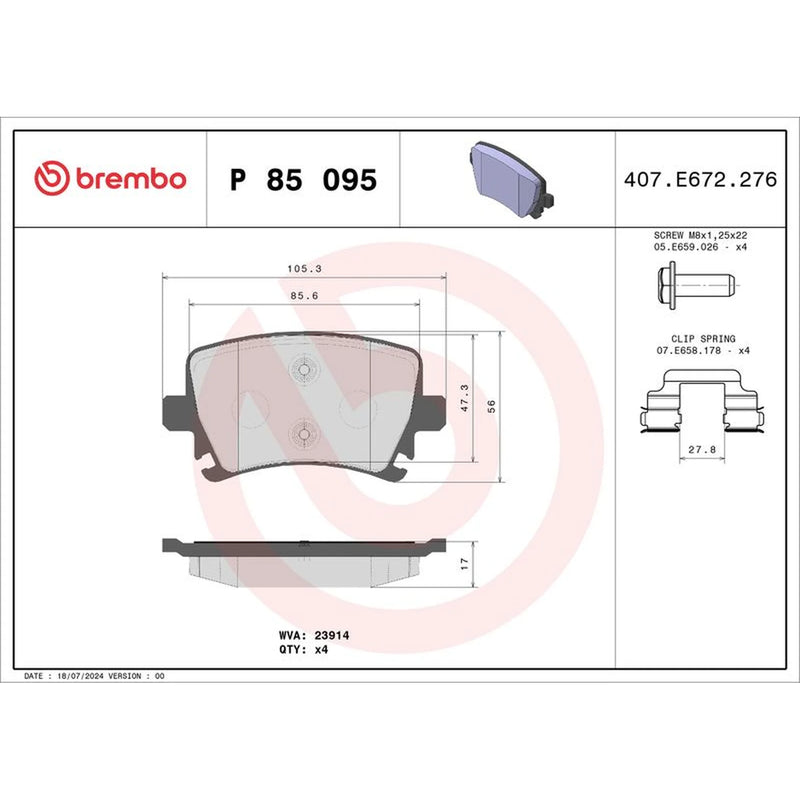 Brembo Xtra Front / & Rear / Brake Discs & Pads fits VW Golf VI 2009-2013 2.0