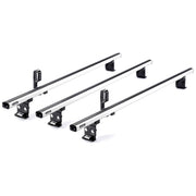 Summit Commercial 3 x Aluminium Fixed Point Roof Bars Rack 1.3m SULC-003 Summit - Bars 4 Cars