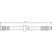 Apec Brake Hydraulic Hose Line Rear fits Ford Tourneo Connect 2002-2013 1.8