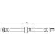 Apec Brake Hydraulic Hose Line Rear HOS3727