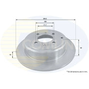 Comline Front & Rear Brake Discs & Pads fits Peugeot 406 1995-2004