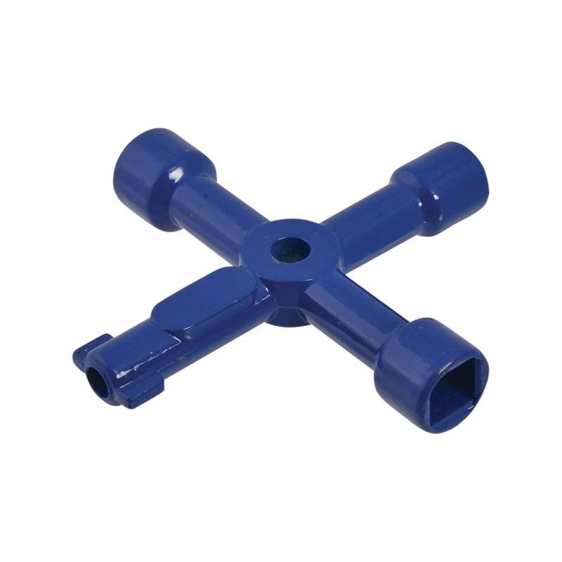 Faithfull 4-Way Services Utility Meter Key Faithfull - Town Tools