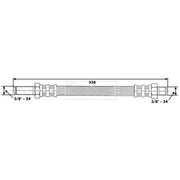 Borg & Beck Brake Hydraulic Hose Line Rear Right BBH6525