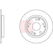 Apec 2 x Solid Brake Discs fits Honda Cr-Z 2010-2013 1.5