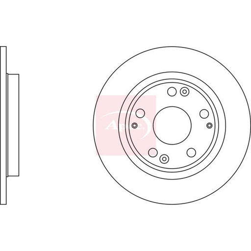 Apec 2 x Solid Brake Discs fits Honda Cr-Z 2010-2013 1.5