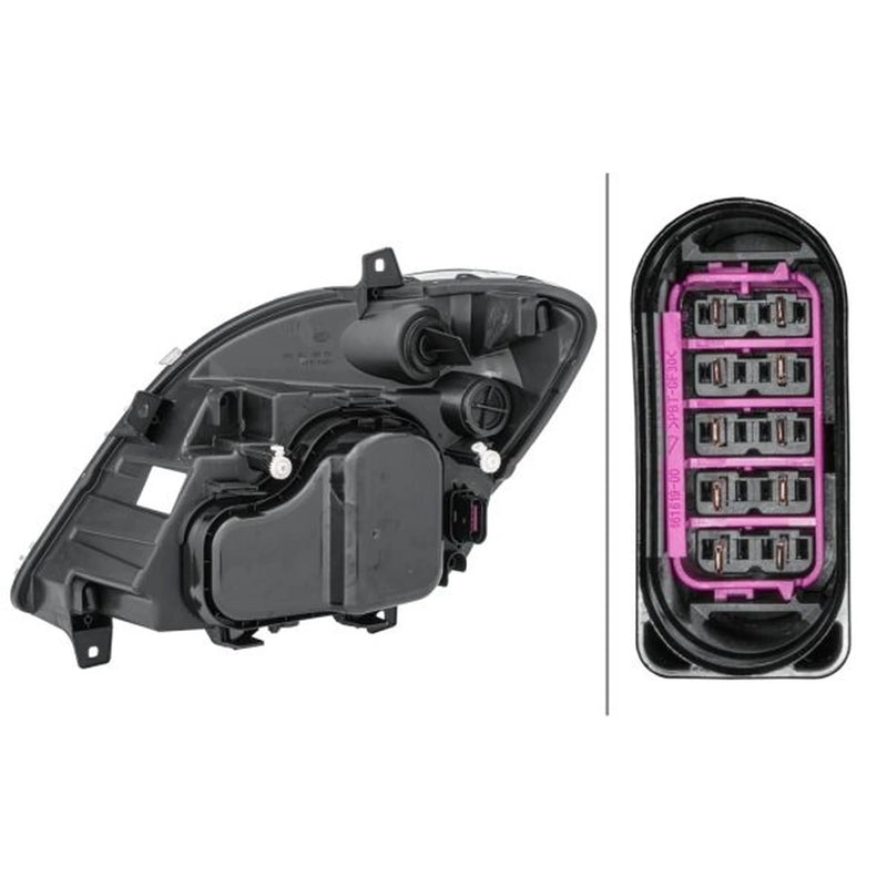 Hella Headlight Headlamp H7/H7/H7 Right fits Mercedes-Benz Sprinter 3,5-T