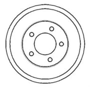 Abtex Brake Drum Assembly Rear fits Ford Tourneo Connect 2002-2013 1.8