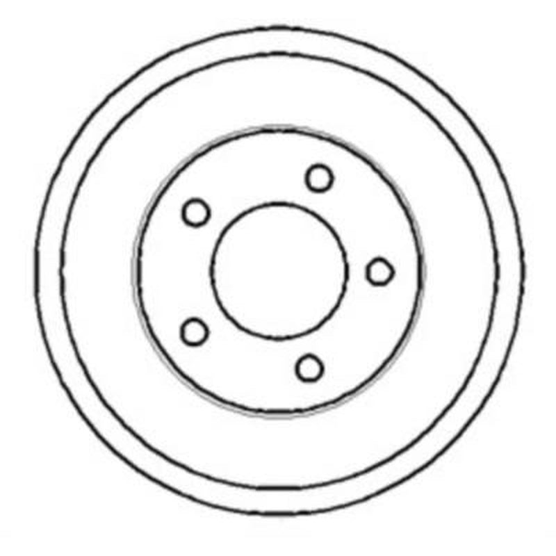 Abtex Brake Drum Assembly Rear fits Ford Tourneo Connect 2002-2013 1.8