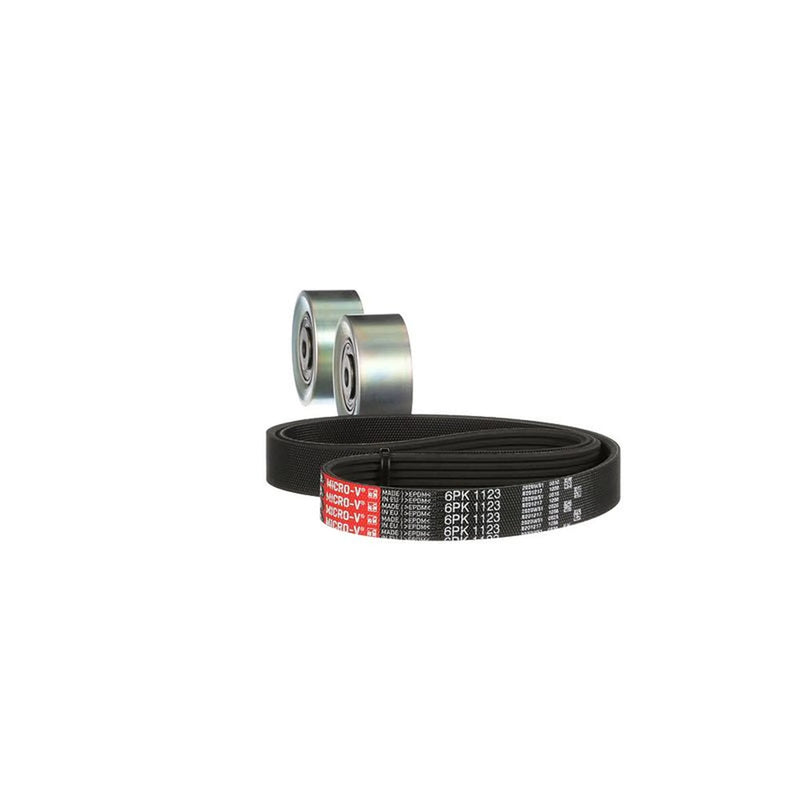 Gates V-Ribbed Belt Set fits Citroën C2 2003-2012 1.1 1.4 1.6