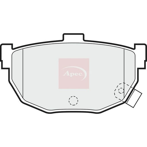 Apec Rear Brake Pad Set PAD674