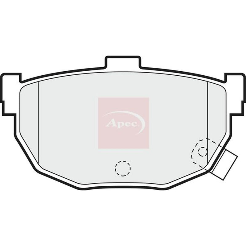 Apec Front & Rear Pads fits Hyundai Lantra 1990-1995 1.5