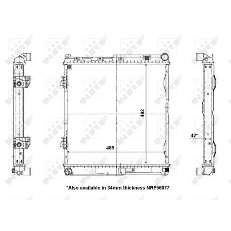 NRF Engine Radiator 56141