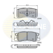 Comline Front & Rear Brake Discs & Pads fits Dodge Caliber 2006-2011