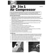 Streetwize Tyre Inflator - 12V - Compressor With Gauge & Light - 0-260 PSI Streetwize - Bars 4 Cars