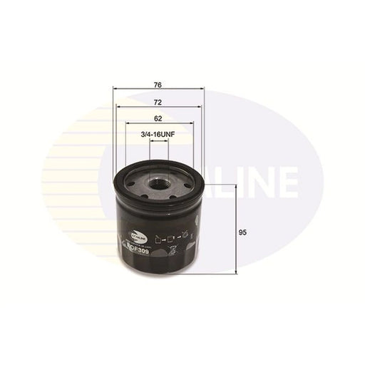 Comline Engine Oil Filter fits Ford B-Max 2012-2017 1.0