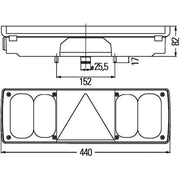Hella Tail Light / Lamp C5W Right