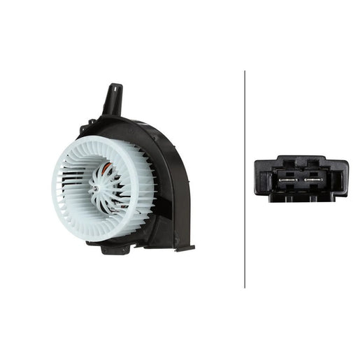 Hella Heater Blower Fan fits Audi A2 2000-2005 1.2 1.4 1.6