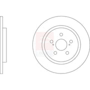 Apec Rear Brake Solid Discs & Pads fits Toyota Urban Cruiser 2009-2014 1.4