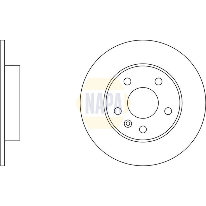 NAPA Front & Rear Brake Discs & Pads fits Opel Astra G 2001-2005 2.0