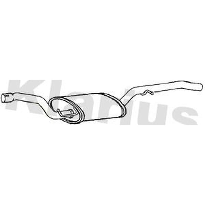 Klarius Box With Tail Pipe fits Ford C-Max II 2012-2019 1.0