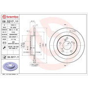 Brembo Rear Brake Solid Discs & Pads fits Honda Civic IX 2015-2016 2.0