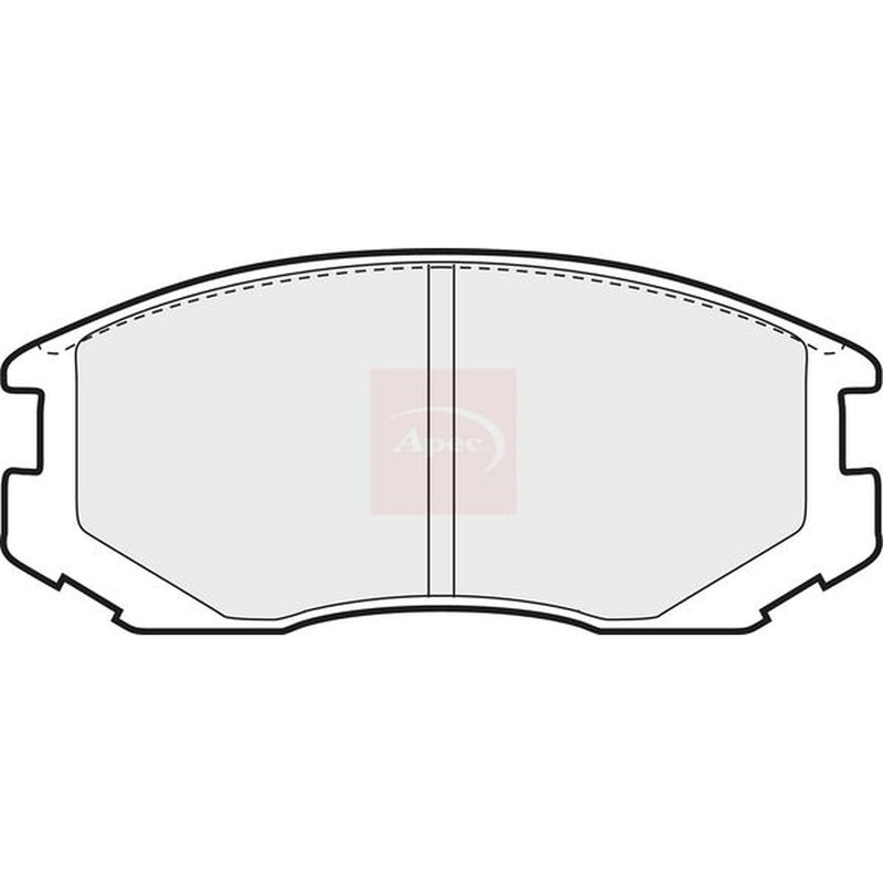 Apec Front & Rear Brake Discs & Pads fits Mitsubishi Colt 1992-1996 1.3