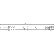 Apec Brake Hydraulic Hose Line Front fits Seat Toledo 1991-1999 1.6 1.8 1.9 2.0