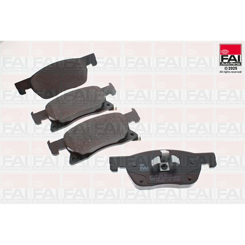 FAI Front Brake Pad Set fits Opel Astra K 2015-2021 1.0 1.2 1.4 1.5 1.6